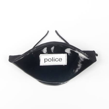 Costume Polizia Body in Pizzo Nero S/M