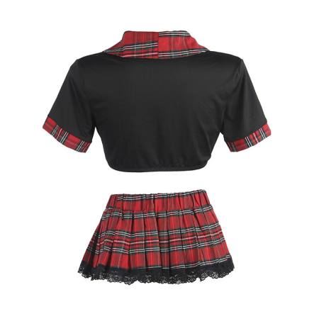 Costume Sexy Da Scuola Con Top L/Xl