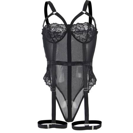 Orsacchiotto Con Dettaglio Reggisera Petto Nero S/M