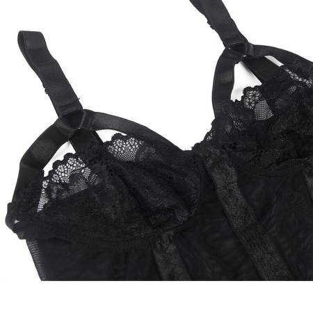 Orsacchiotto Con Dettaglio Reggisera Petto Nero S/M