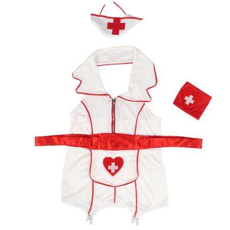 SUBBLIME - SEXY NURSE COSTUME DRESS L/XL