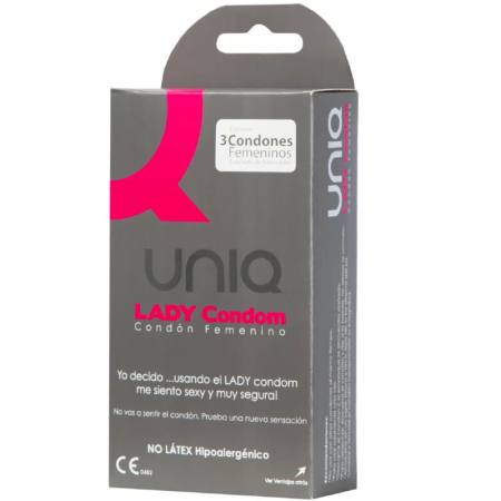 Lady Condoms - Preservativi Femminili Senza Lattice Con Giarrettiere In Pizzo 3 Unità