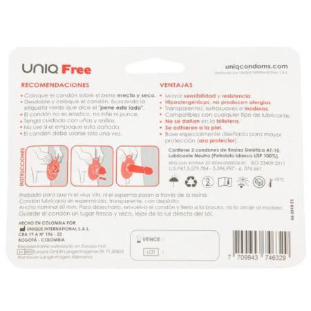 Preservativo Latex Free Con Anello Di Protezione 3 Unità