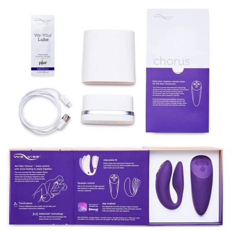 Vibratore Chorus Per Coppia Con Lilac Squeeze Control