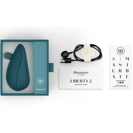 Liberty 2 Stimolatore Clitoride & Ventosa Blu