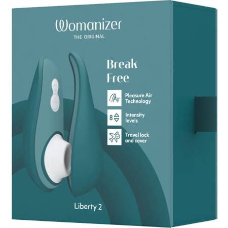 WOMANIZER - LIBERTY 2 CLITORIS STIMULATOR & SUCKER BLUE