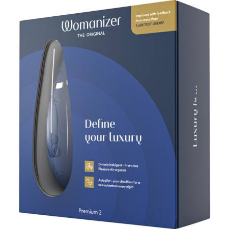 WOMANIZER - PREMIUM 2 CLITORAL STIMULATOR BLUEBERRY