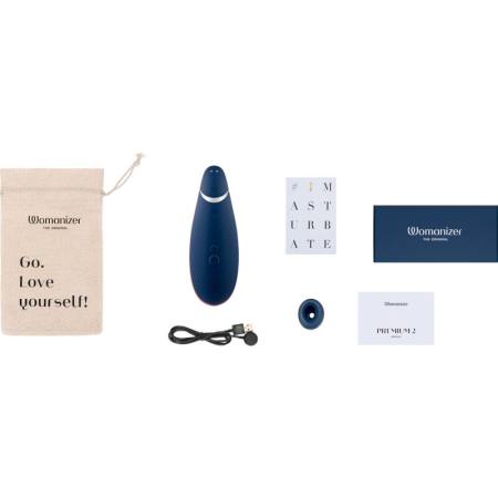 WOMANIZER - PREMIUM 2 CLITORAL STIMULATOR BLUEBERRY